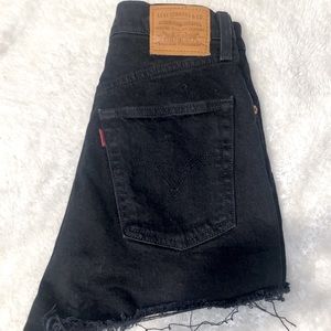 Levi shorts, size 26! Super high waisted and have a button fly!